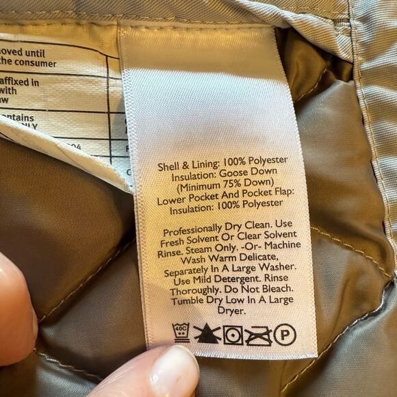 Eddie Bauer Premium Goose Down Gray Vest in Women’s Size Large - Picture 5 of 8